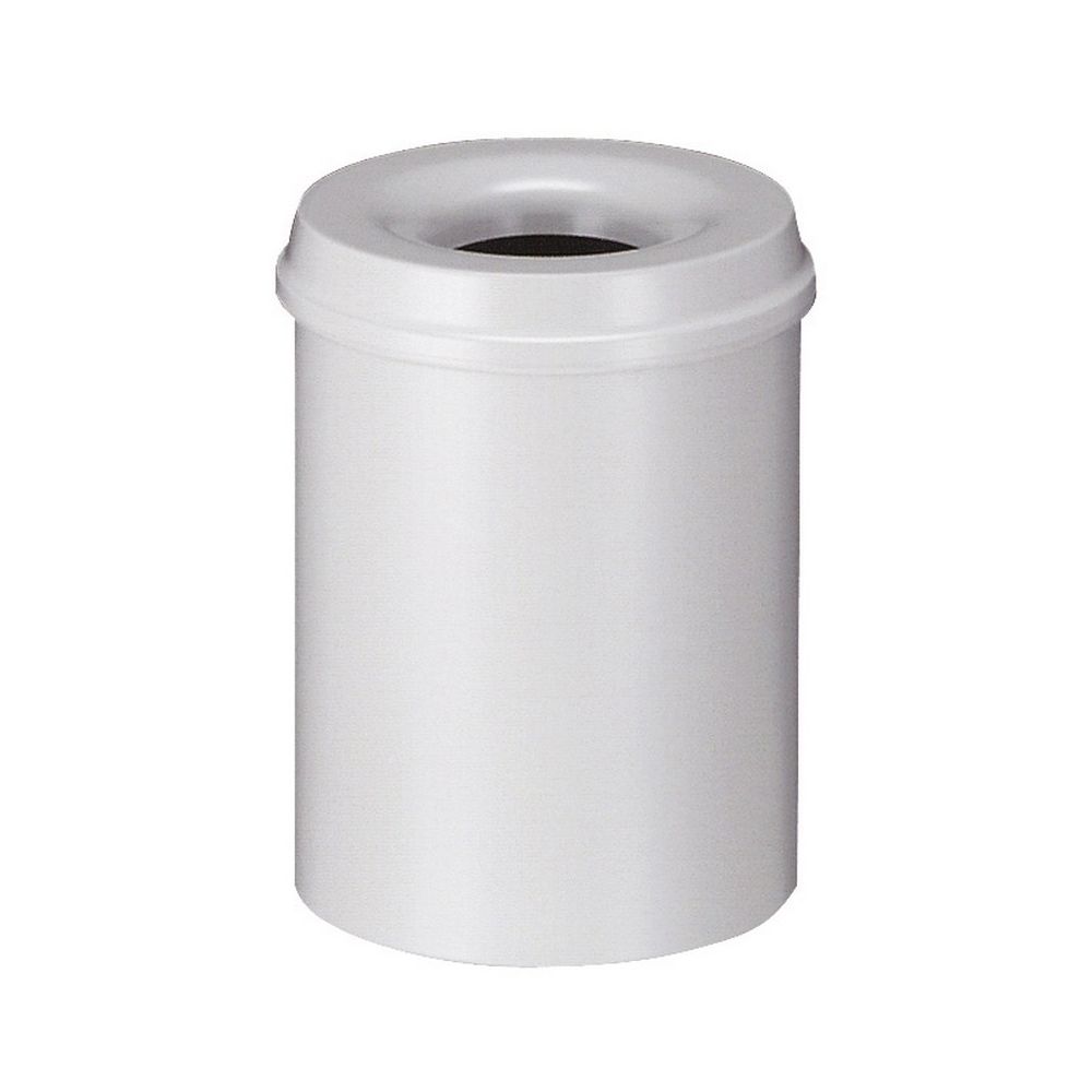 Vlamdovende papierbak 15 ltr - grijs