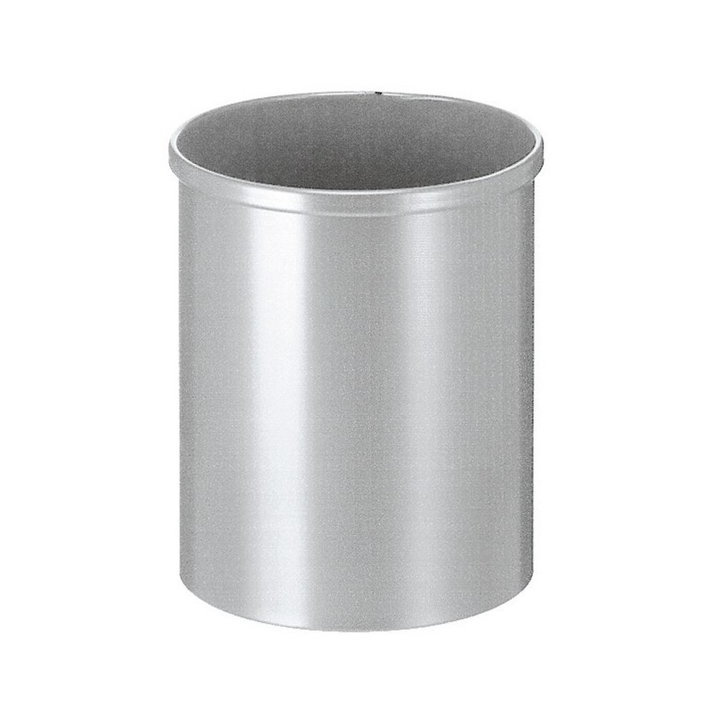 Ronde papierbak 15 ltr - zilver