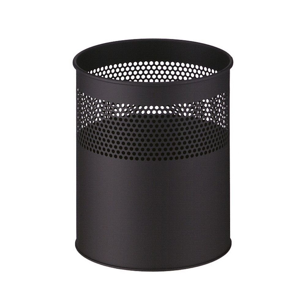 Half geperforeerde papierbak 15 ltr - zwart