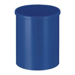 Ronde papierbak 15 ltr - blauw