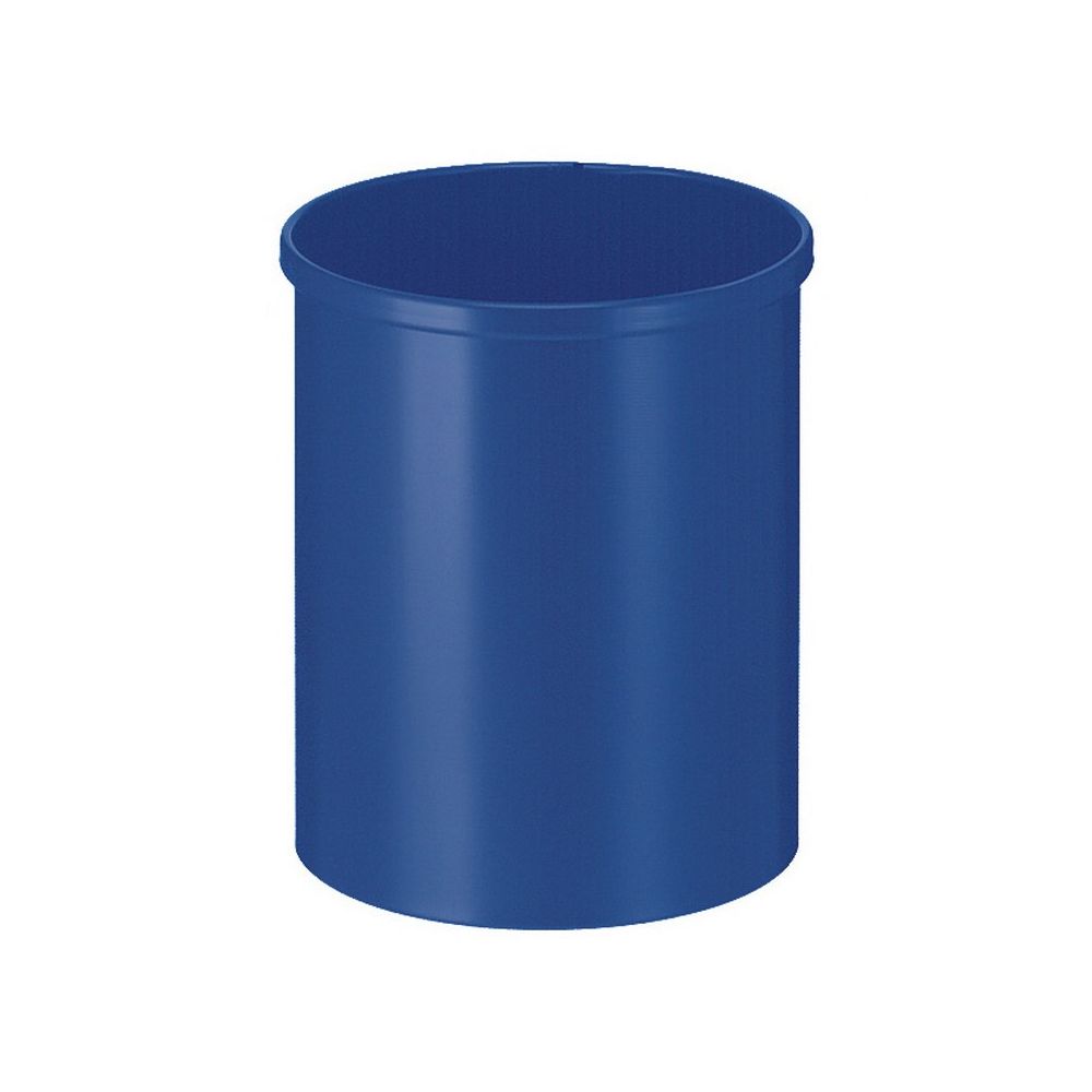 Ronde papierbak 15 ltr - blauw