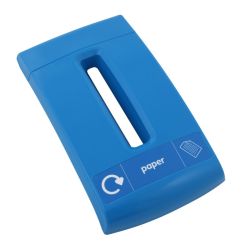 Papierdeksel Envirobin - blauw