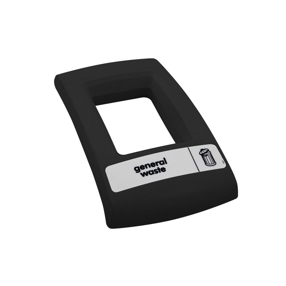 Open deksel Envirobin - zwart