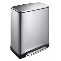 EKO Pedaalemmer E-Cube 50 ltr - mat RVS