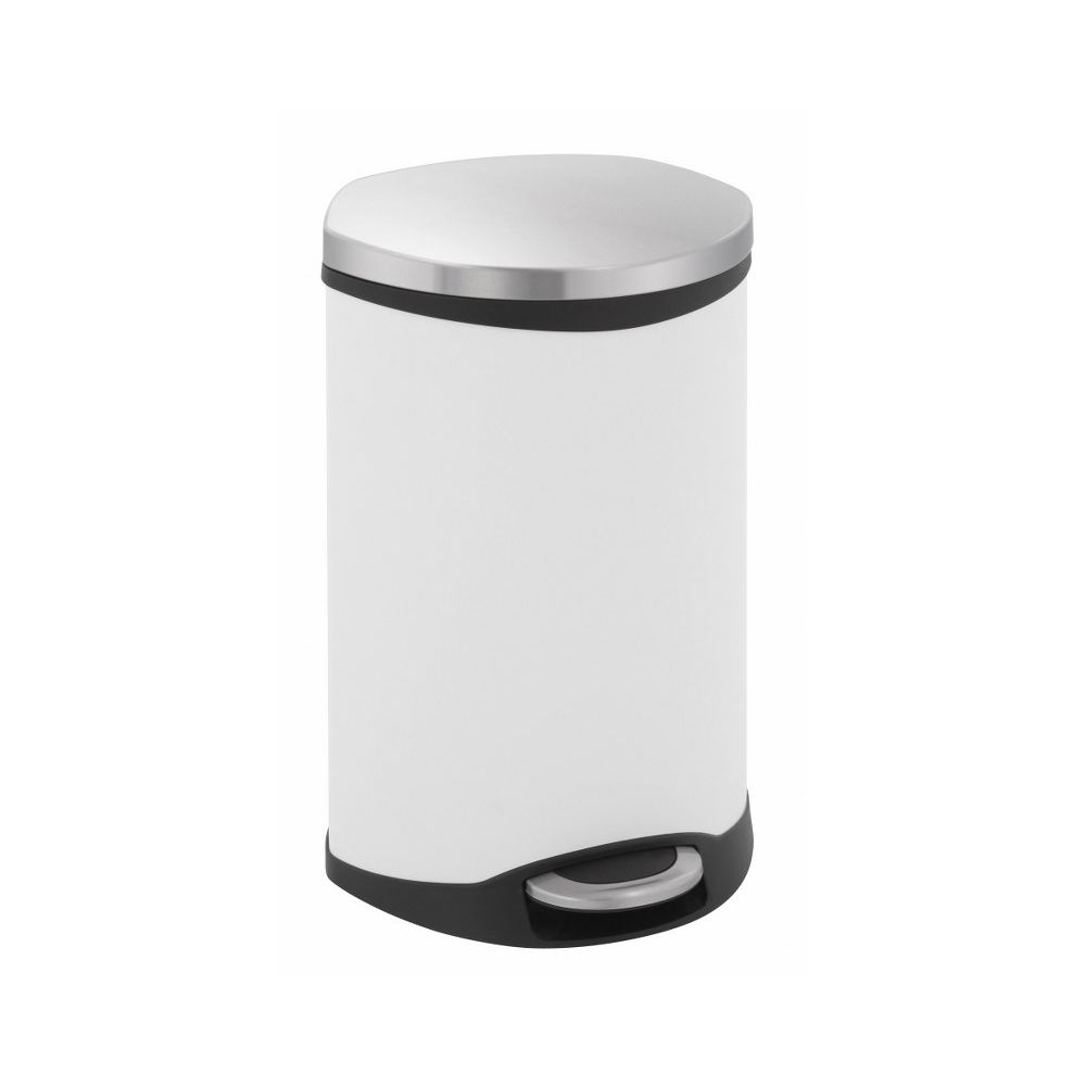 EKO Shell Bin 18 ltr - wit/mat RVS