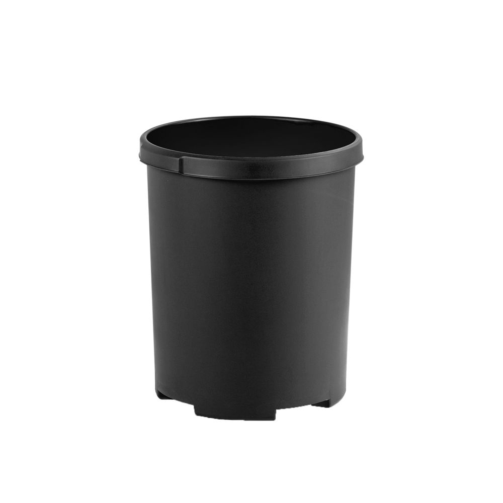 Ronde papierbak 50 ltr - zwart