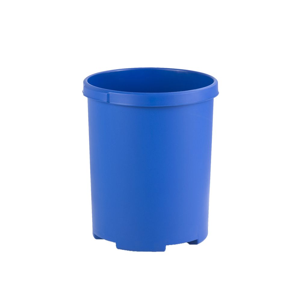Ronde papierbak 50 ltr - blauw