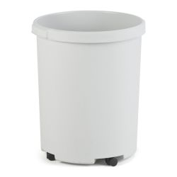 Ronde papierbak 50 ltr - grijs