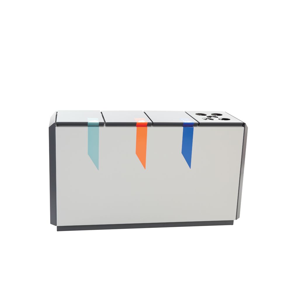 RecycloStar 4 met bekerinzet - grafietgrijs/lichtgrijs