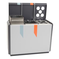 RecycloStar 3 met bekerinzet - grafietgrijs/lichtgrijs