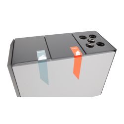 RecycloStar 3 met bekerinzet - grafietgrijs/lichtgrijs