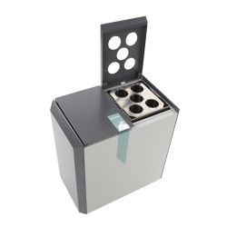 RecycloStar 2 met bekerinzet - grafietgrijs/lichtgrijs