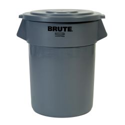 Rubbermaid Ronde Brute Container 208,2 ltr - grijs