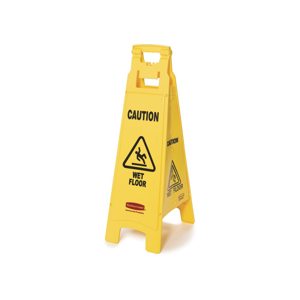 Rubbermaid Vierzijdig waarschuwingsbord - geel