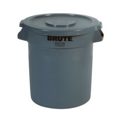 Rubbermaid Ronde Brute container 37,9 ltr - grijs