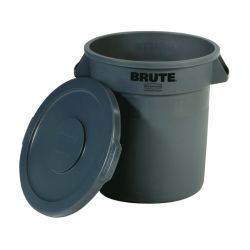 Rubbermaid Ronde Brute container 37,9 ltr - grijs