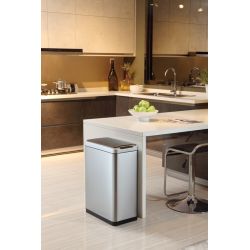 EKO Phantom Sensor Bin 30 ltr - mat RVS/zwart