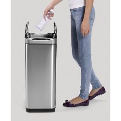 EKO Phantom Sensor Bin 30 ltr - mat RVS/zwart