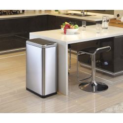 EKO Phantom Sensor Bin 20+20 ltr - mat RVS/zwart