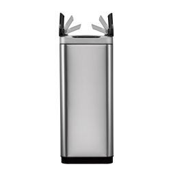 EKO Phantom Sensor Bin 45 ltr - mat RVS/zwart