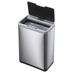 EKO Mirage Sensor Bin 45 ltr - mat RVS/zwart