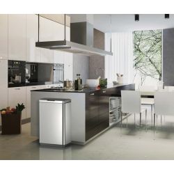 EKO Mirage Sensor Bin 45 ltr - mat RVS/zwart