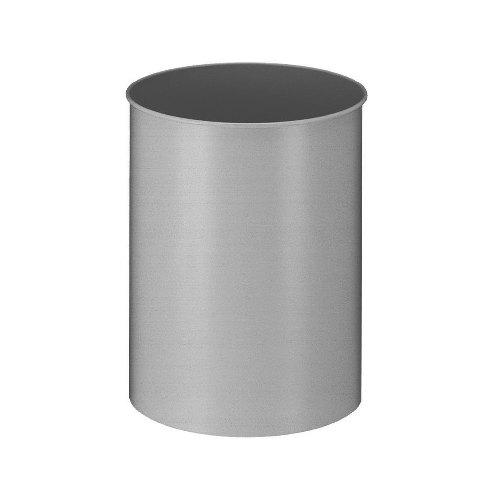 Ronde papierbak 30 ltr - aluminium