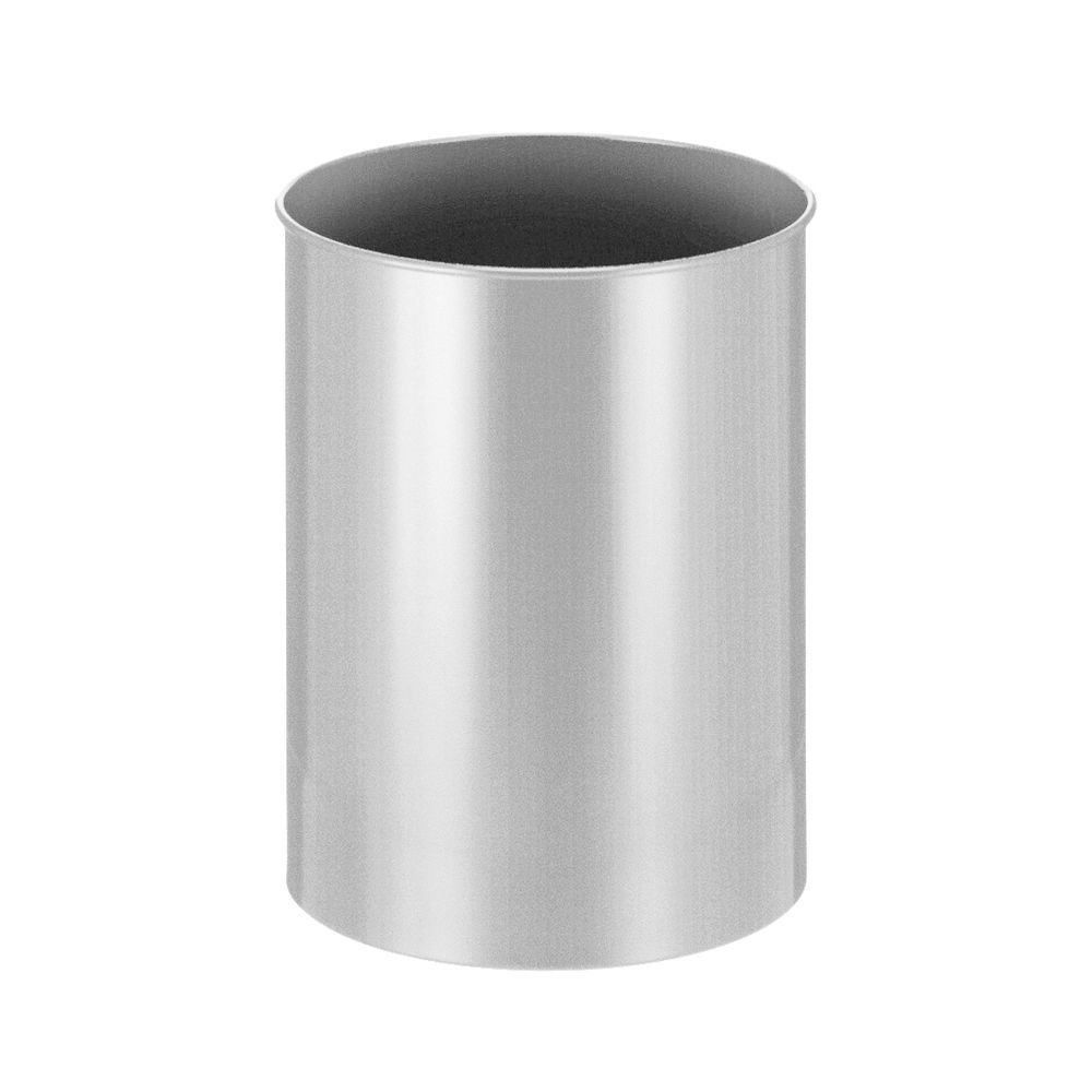 Ronde papierbak 30 ltr - zilver