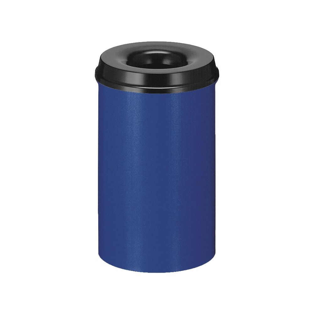 Vlamdovende papierbak 20 ltr - blauw/ zwart