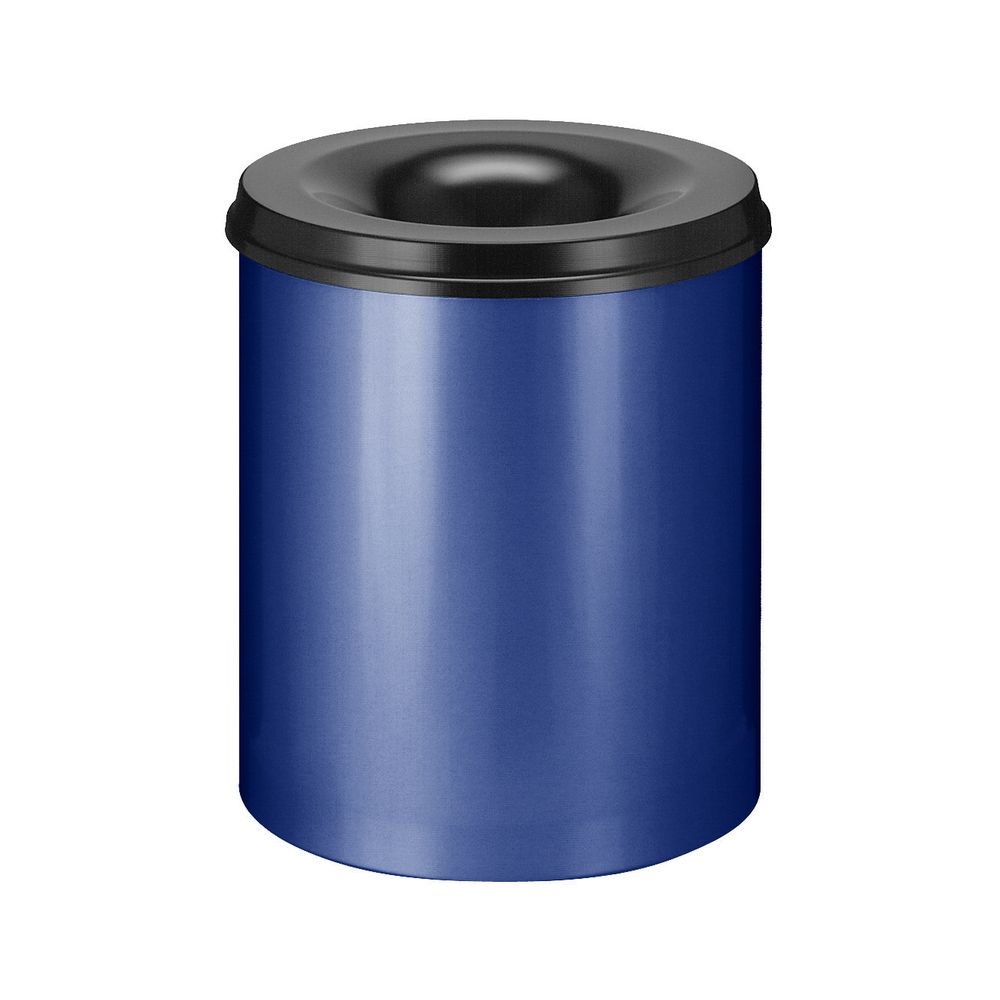 Vlamdovende papierbak 80 ltr - blauw/zwart