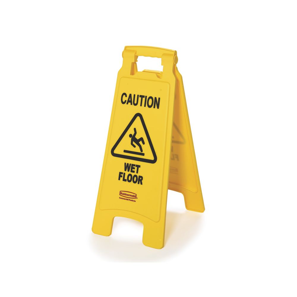 Rubbermaid Tweezijdig waarschuwingsbord - geel