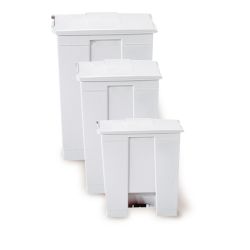 Rubbermaid Step-On container 30 ltr - wit