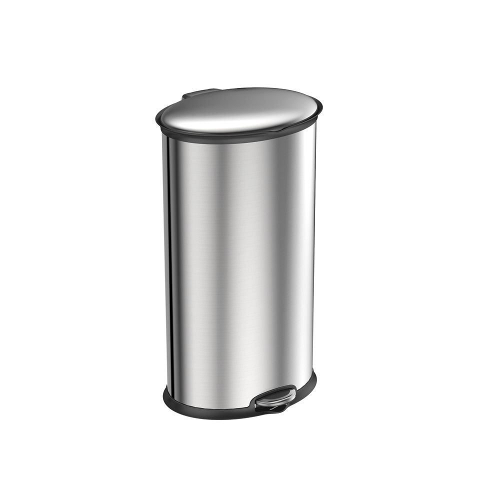 EKO Ellipse Step Bin 30 ltr - mat RVS