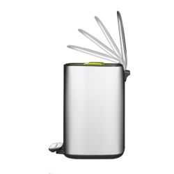 EKO Regent Step Bin 12 ltr - mat RVS