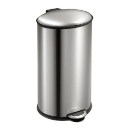 EKO Ellipse Step Bin 40 ltr - mat RVS