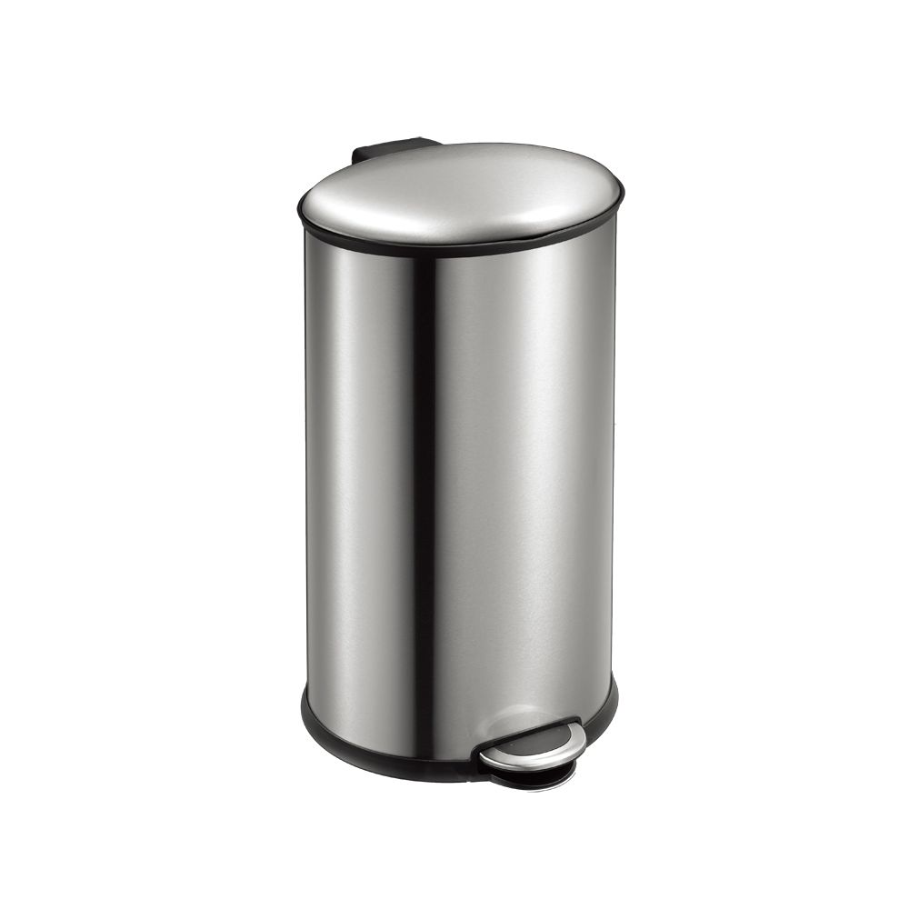 EKO Ellipse Step Bin 40 ltr - mat RVS