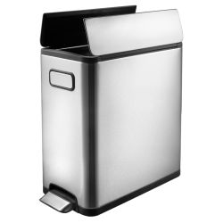 EKO Ecofly Step Bin 20 ltr - mat RVS
