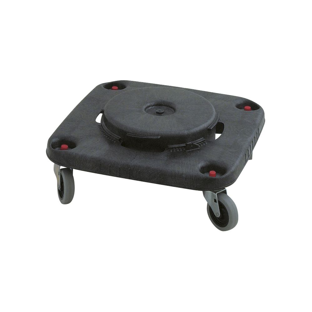 Rubbermaid Brute Dolly vierkant - zwart