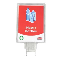 Rubbermaid Slim Jim recycling panel - transparant