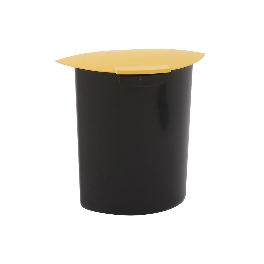 Inzet 6 ltr met deksel - zwart/geel