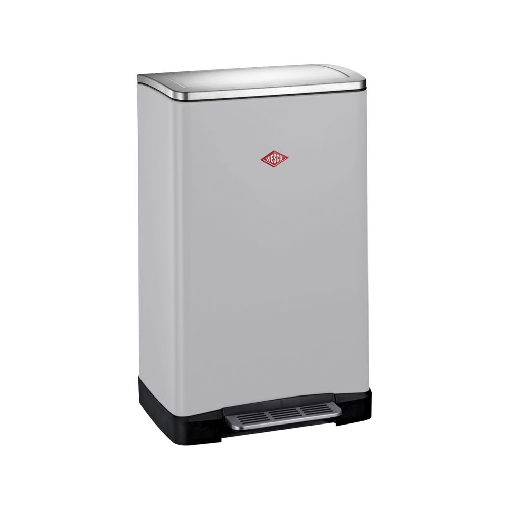 Wesco Big Double Boy cool grey Afvalbakdirect.nl