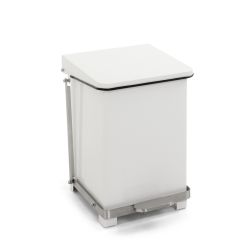 Industriële pedaalemmer 27 ltr - wit