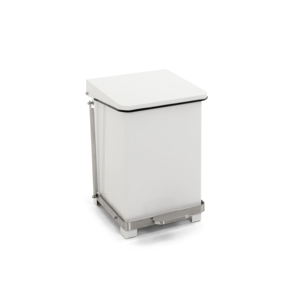 Industriële pedaalemmer 27 ltr - wit