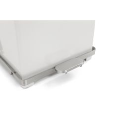 Industriële pedaalemmer 27 ltr - wit