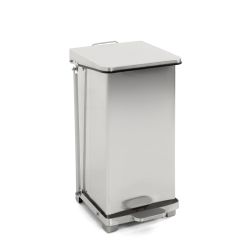 Industriële pedaalemmer 45 ltr - mat RVS