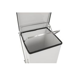 Industriële pedaalemmer 90 ltr - wit