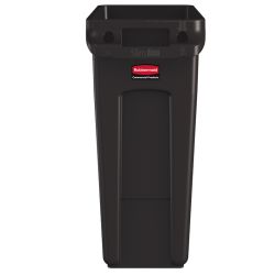 Rubbermaid Slim Jim met luchtsleuven 60 ltr - bruin