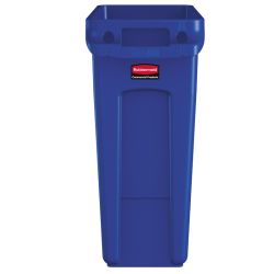 Rubbermaid Slim Jim met luchtsleuven 60 ltr - blauw