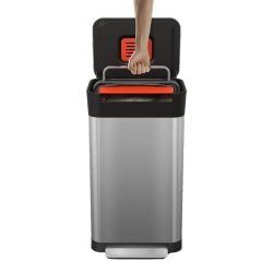 Joseph Joseph Intelligent Waste Titan - mat RVS, zwart