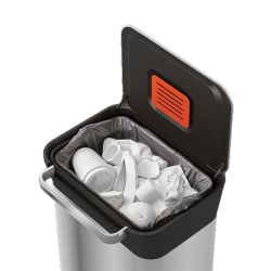 Joseph Joseph Intelligent Waste Titan - mat RVS, zwart